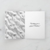 Glam Blond Silver Christmas カード (内部)