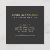 Glam Boxロゴモノグラムヴィンテージフローラ スクエア名刺 (裏面)