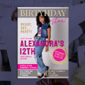 Glam Celebrity Magazine Cover Breaking News Photo 招待状