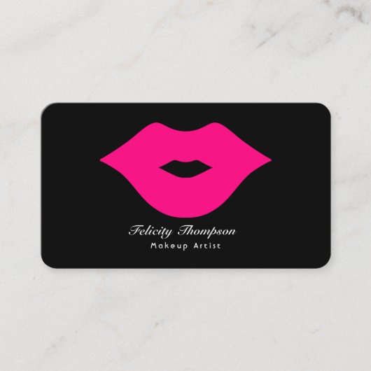 Glam Chic Makeup Artist QRコード 名刺 (正面)