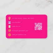 Glam Chic Makeup Artist QRコード 名刺 (裏面)