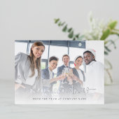 Glam Company写真ロゴQRメリークリスマス実在 箔シーズンカード (立ち正面)