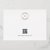 Glam Company写真ロゴQRメリークリスマス実在 箔シーズンカード (裏面)