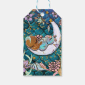 Glam Dark Mermaid Boy Baby Shower誕生日パーティー ギフトタグ (裏面)