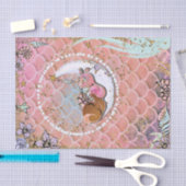 Glam Dark Mermaid Girls Baby Shower誕生日パーティー 薄葉紙 (クラフト)