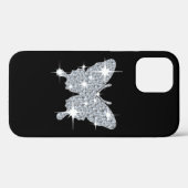 Glam diamondフェイク sparkle butterfly Case-Mate iPhoneケース (裏面 (横))