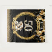 Glam Diamond Numbersバナー(赤面ハイヒール) タペストリー (正面(横))