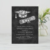 Glam Diamonds Graduation Party Invitation 招待状 (スタンド正面)