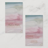 Glam Dreamyモダン Water color金ゴールドフレンド参照 紹介カード (正面/裏面)