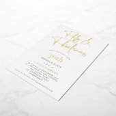 GLAM FIfty素晴らしいスクリプ実在ト 箔招待状 (回転した状態)