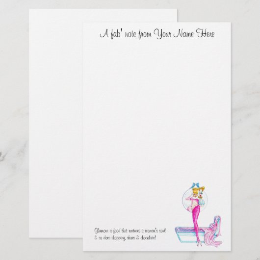 Glam Gal! 便箋 (正面/裏面)