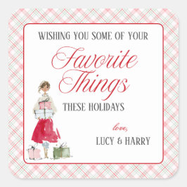 Glam Girl Favorite Things Christmas スクエアシール