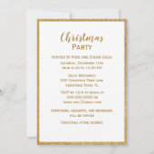 Glam Gold Christmas Glamorous Holiday Party  招待状 (裏面)