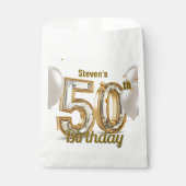 Glam Gold Diamond 50th Birthday Party フェイバーバッグ (正面)