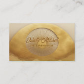 Glam Gold Sunburst Hair & Makeup Artist Card 名刺 (正面)