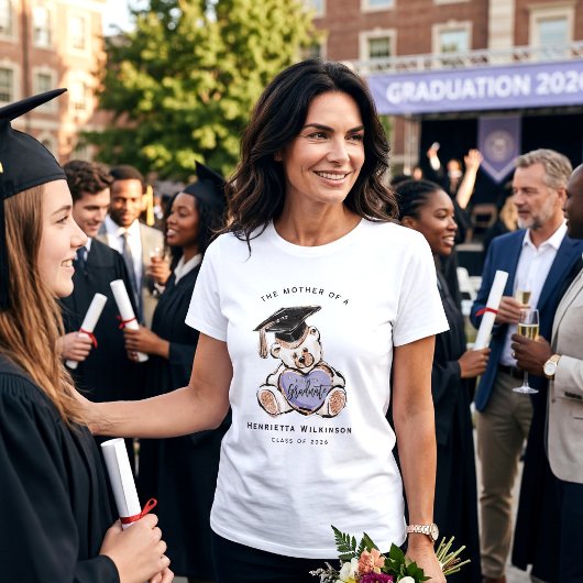 Glam Graduation Mom Bear Tee Tシャツ