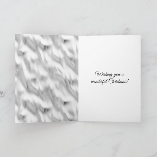 Glam Guy Silver Christmas カード (内部)