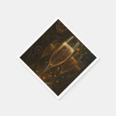 Glam Happy New Year Steampunk Champagne  スタンダードカクテルナプキン (角)