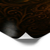 Glam Happy New Year Steampunk Champagne  ポスター (コーナー)