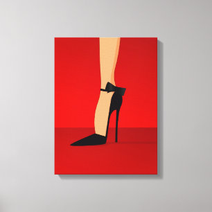 Glam High Heel Shoesキャンバスウォールアート キャンバスプリント
