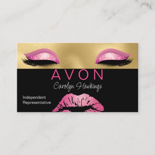 Glam Independent Rep Avon Business Card 名刺 (正面)