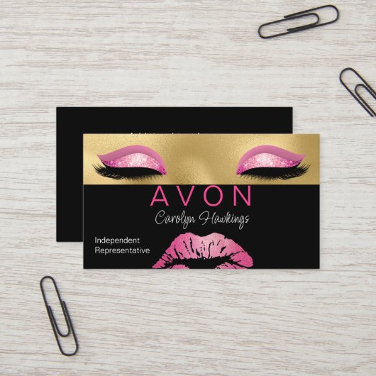Glam Independent Rep Avon Business Card 名刺 (正面/裏面インサイチュ)