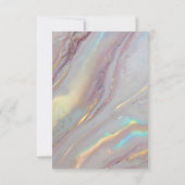 Glam Iridescent Luxury Style サンキューカード (裏面)