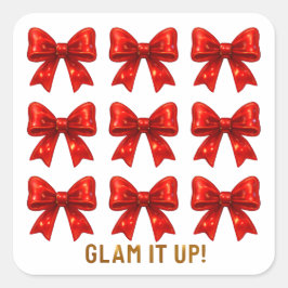 Glam It Up – 弓パタはっきりしたーンエネルギー✨ スクエアシール