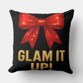 Glam It Up Sparkle Bow — Confidence Energy クッション (正面)