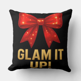 Glam It Up Sparkle Bow — Confidence Energy クッション