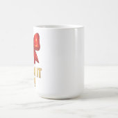 Glam It Up Sparkle Bow — Confidence Energy コーヒーマグカップ (中央)