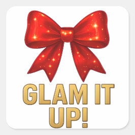 Glam It Up Sparkle Bow — Confidence Energy スクエアシール