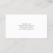 Glam Lashesスクリプト文字バラ金ゴールドフレームロイヤリティ ロイヤリティカード (裏面)