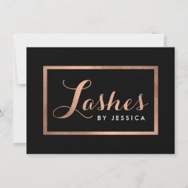 Glam LashesスクリプトRoseGold/Black Gift Certificate