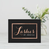 Glam LashesスクリプトRoseGold/Black Gift Certificate (スタンド正面)