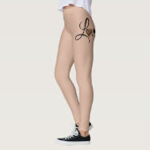 Glam Leopard Heart Love Design レギンス (左)