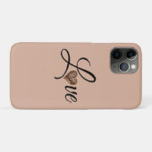 Glam Leopard Heart Love Design Case-Mate iPhoneケース (裏面(横))
