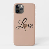 Glam Leopard Heart Love Design Case-Mate iPhoneケース (裏)