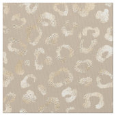 Glam Leopard Spot Pattern Safari金ゴールドID1154 ファブリック (クローズアップ)
