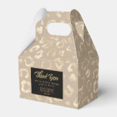 Glam Leopard Spot Pattern Safari金ゴールドID1154 フェイバーボックス (正面サイド)