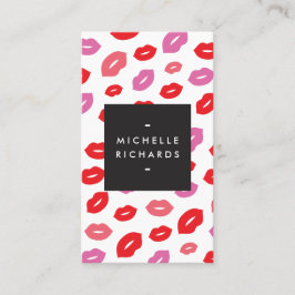 Glam Lipプリントのメイクアップアーティスト 名刺