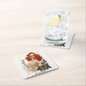 Glam Luxe Party Glamour Diva in Gold Personalize ペーパーコースター (インサイチュ)