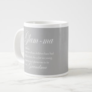 GLAM maおばあちゃんの定義 ジャンボコーヒーマグカップ