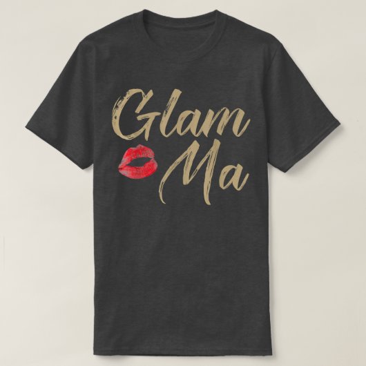 Glam Ma Gift for Glamorous Grandma, Grandmothers Tシャツ (デザイン正面)