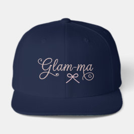 Glam-ma Pearl Script Glam Grandmother Hat キャップ
