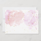 Glam Makeup Birthday Partyスパパーティー写真 招待状 (裏面)