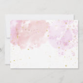 Glam Makeup Birthday Partyスパパーティー写真 招待状 (裏面)