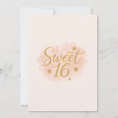 Glam Makeup Sweet Sixteen Party 招待状 (裏面)