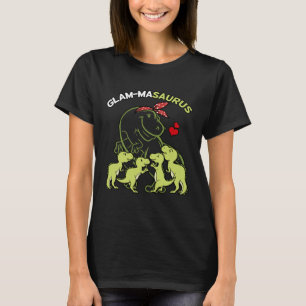 Glam-Masaurus Glam-Ma 4 Kids Dinosaur Mother's Day Tシャツ