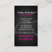 Glam Monogramメイクアップアーティスト 名刺 (裏面)